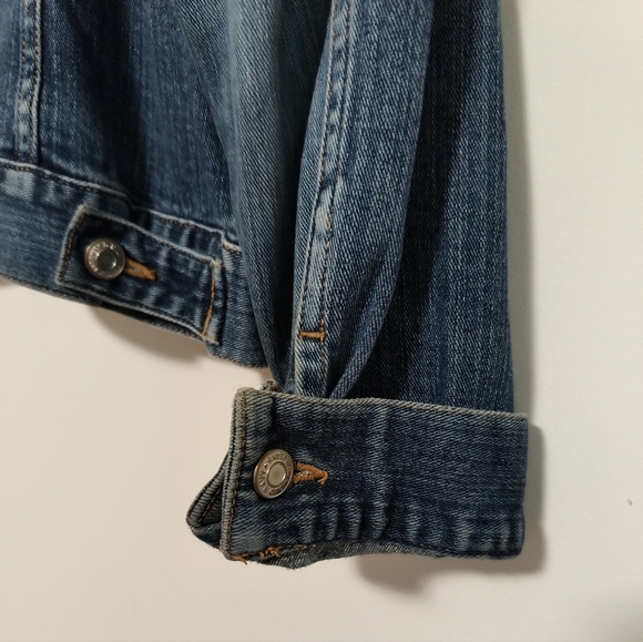 Old Navy Women's Classic Blue Jean Jacket / Size 2X - Picture 4 of 9